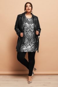 Geometric Patterned Sequin Tunic