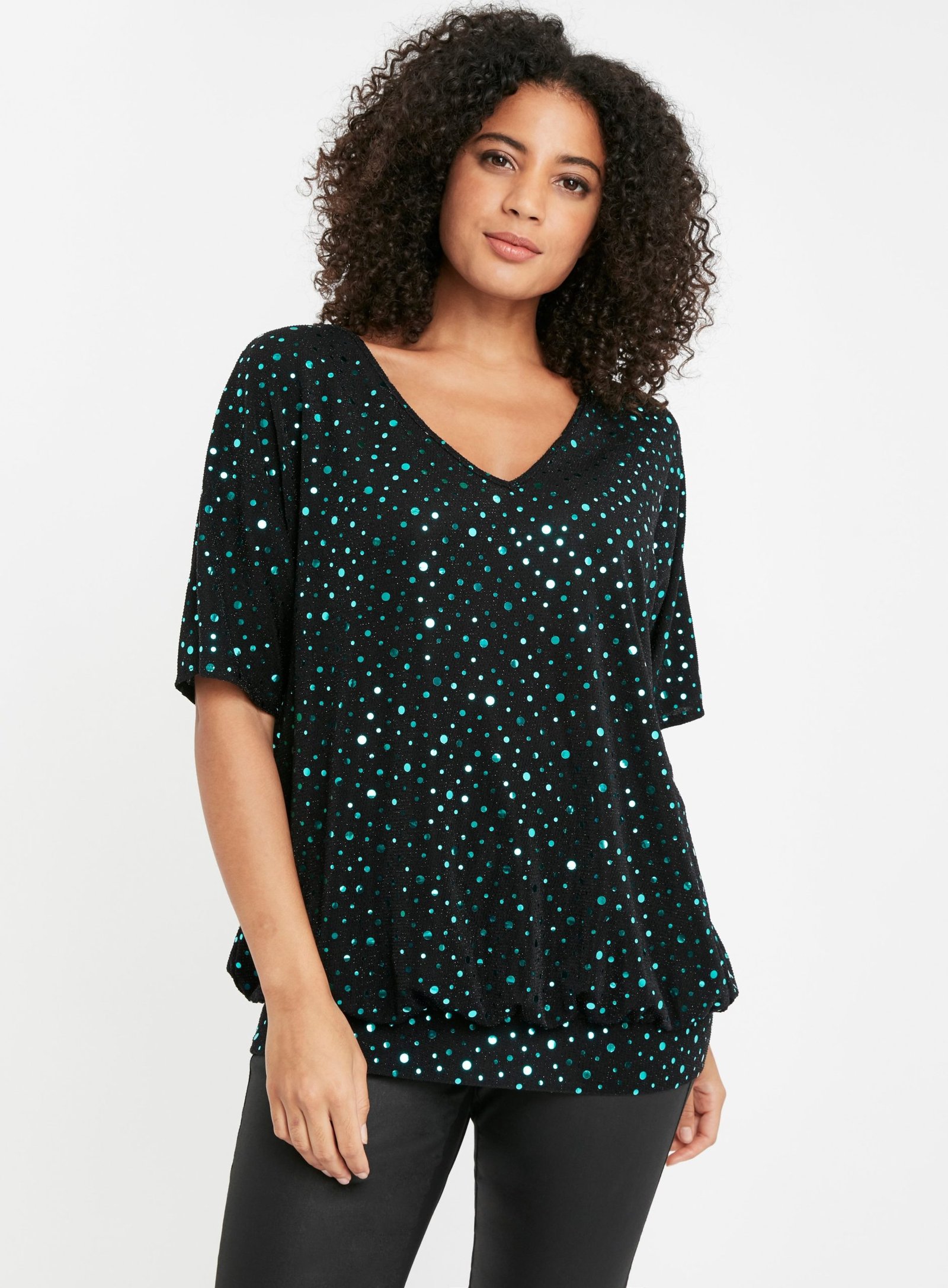Polka Dot Sparkle Top
