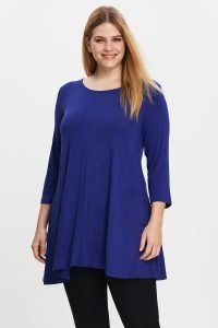 Blue Round Neck Swing Tunic