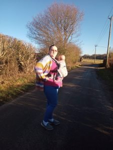 Katy wearing an Isara